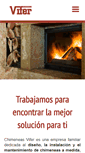 Mobile Screenshot of chimeneasvifer.com
