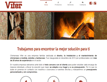 Tablet Screenshot of chimeneasvifer.com
